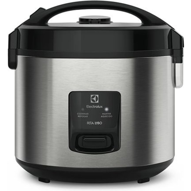 Panela de Arroz Elétrica Electrolux por Rita Lobo 3,5L Preta Efficient 2 em 1 (ERC20)
