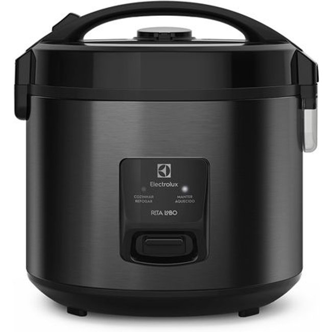 Panela de Arroz Elétrica Electrolux por Rita Lobo 3,5L Preta Efficient Visor Glass (ERC30)
