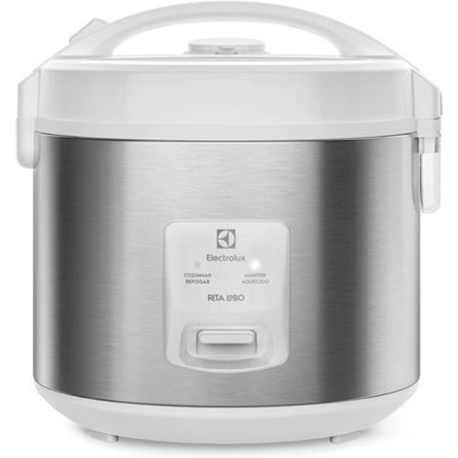 Panela de Arroz Elétrica Electrolux por Rita Lobo 3,5L Branca Efficient Visor Glass (ERC31)