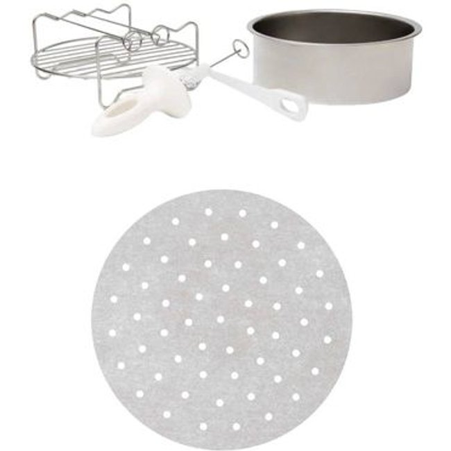 Kit de Acessórios para Air Fryer Electrolux + Protetor Descartável Antiaderente para Air Fryer - 50 unidades (PAELA01)