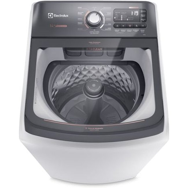 Máquina de Lavar Electrolux 14kg Branca Premium Care com Cesto Inox e Jet&clean (LEC14)