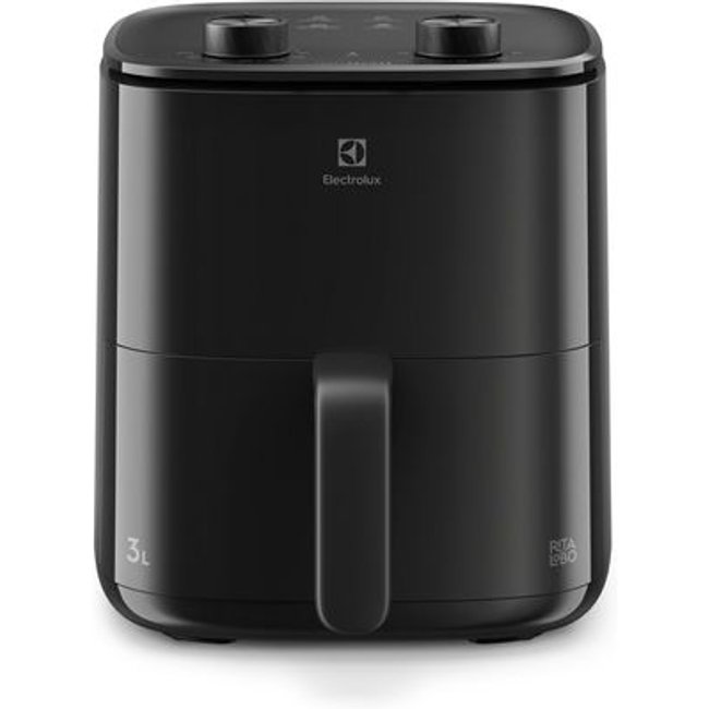 Air Fryer Electrolux por Rita Lobo 3L Preta Efficient c/ Desligamento Automático 1200W (EAF05)