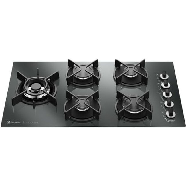 Cooktop 5 Bocas a Gás Electrolux Espelhado Home Pro ChamaPrecisa e Multi Chama (KE5HP) - Bivolt