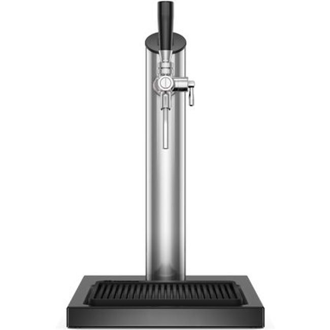 Torre de Chopp Electrolux Beer Flow Inox 1 Torneira e Base Preta para Cervejeira Home Bar - Torre de Chopp Beer Flow Electrolux