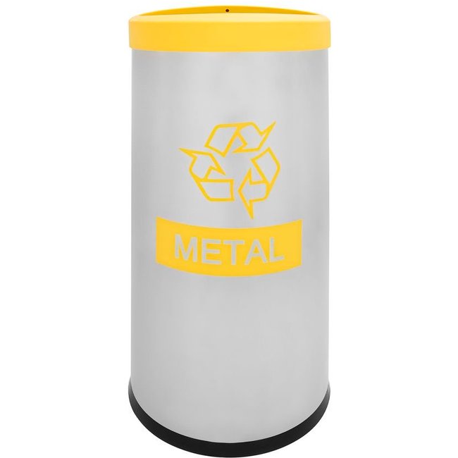Lixeira Recycling Metal Brinox