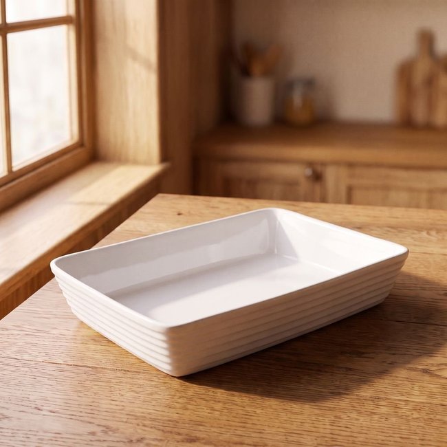Assadeira Refrataria Home Style Neutre 35 cm x 24 cm