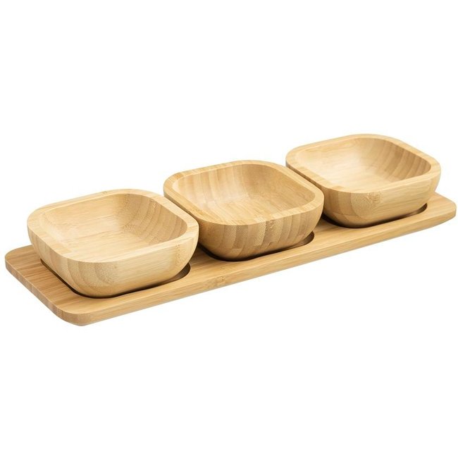 Jogo Petisqueira Home Style Bambus 33 cm x 13 cm