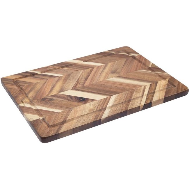 Tábua Home Style Chevron Acácia 35 cm x 25 cm