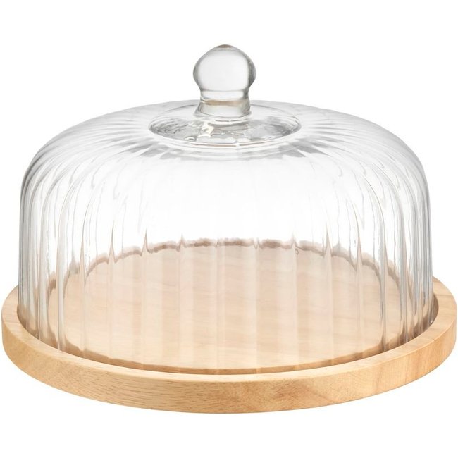 Prato de Bolo Home Style Wood Risque 26 cm