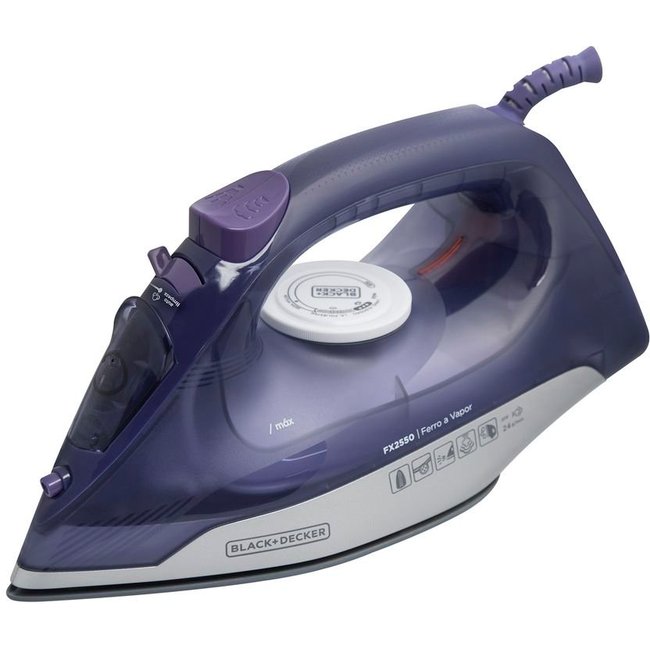 Ferro a Black&Decker com Vapor Extra e Base Cerimic Gliss