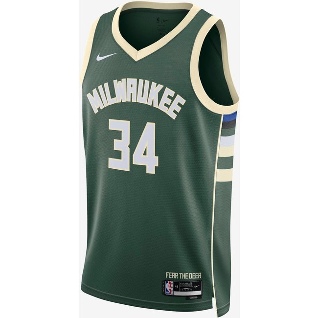 Regata Nike Milwaukee Bucks Icon Edition 2022/23 Masculina