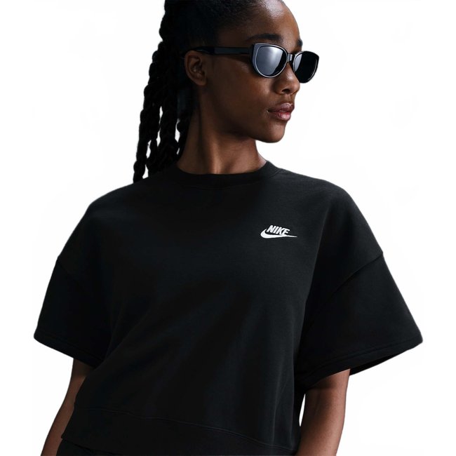 Camiseta Nike Sportswear Club Fleece Crew Feminina