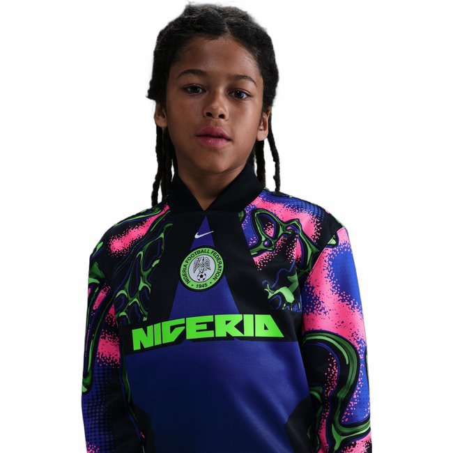 Camisa de Goleiro Nigéria Manga Longa 2025/26 Nike Infantil