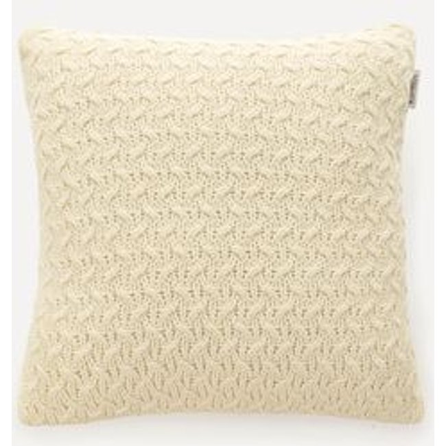Almofada Decorativa Quadrada Tricot Campelo Natural