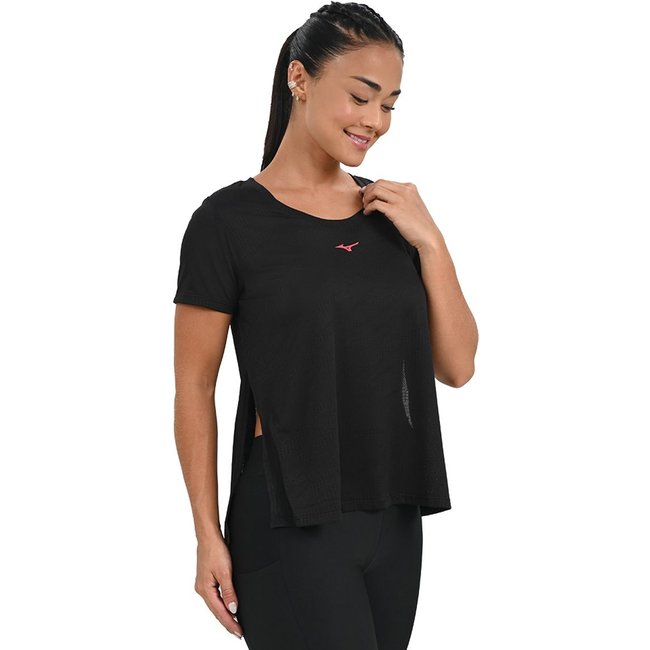 Camiseta de Treino Feminina Mizuno Soul Fit Fre M Preto