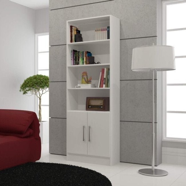 Estante para Livros 2 Portas Office Brv Móveis