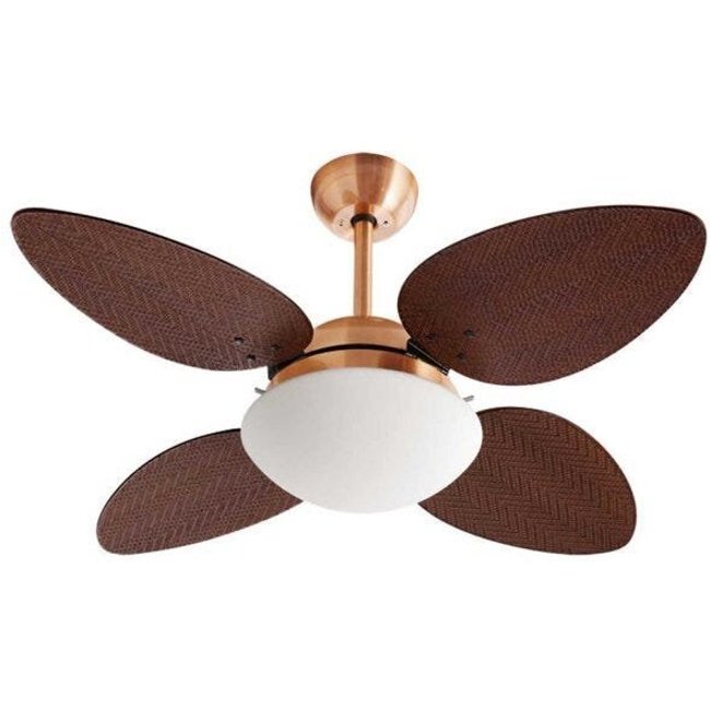 Ventilador de Teto Volare Cobre Vr42 Pétalo Palmae 127V