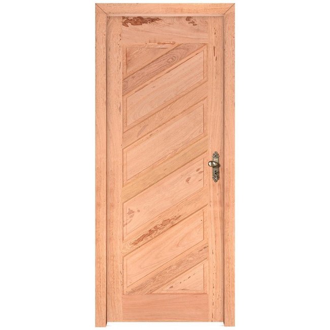 Kit Porta de Madeira Esquerda 213cmx84,5cmx12cm PE26 Esel