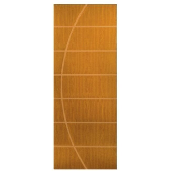Folha de Porta Madeira Decorada 210x60cm Espessura 3,5cm Neblina MGM