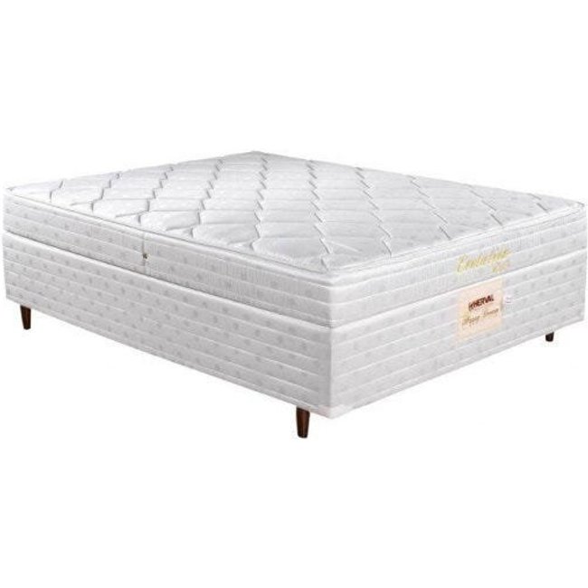 Cama Box Baú Conjugado Casal Herval com Molas Evolution 58x138x188