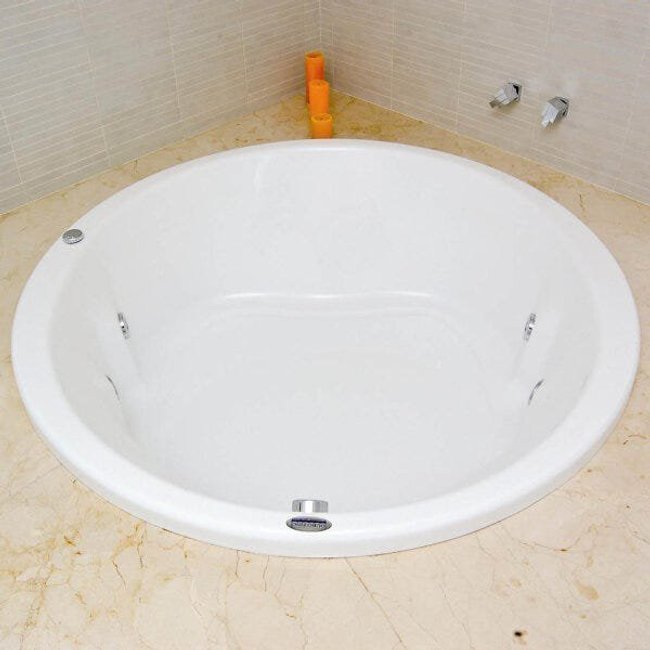 Banheira de Hidromassagem Ouro Fino Vitóriacril Standard 1,50m x 43cm 06 Jatos
