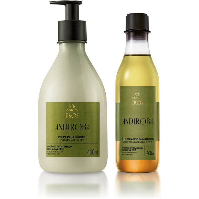 Kit Ekos Andiroba Creme e Óleo Trifásico para o Corpo
