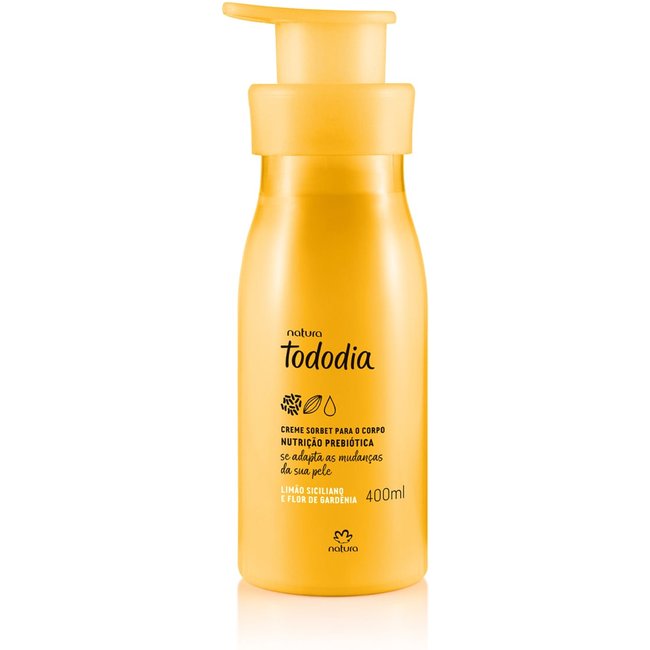 Creme Desodorante Nutritivo Tododia Limão Siciliano e Flor de Gardênia 400 ml