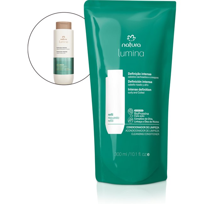 Refil Condicionador de Limpeza para Cabelos Cacheados e Crespos Lumina 300 ml