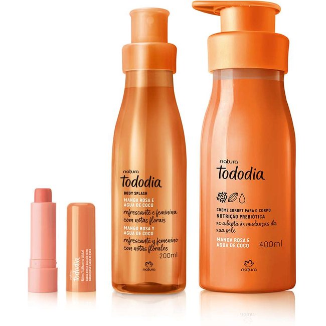 Kit Tododia Manga Rosa e Água de Coco (3 produtos)