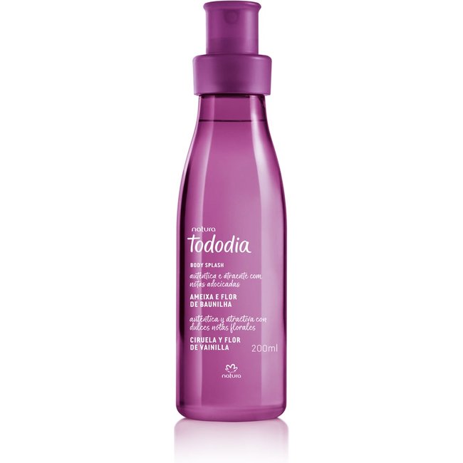 Body Splash Desodorante Colônia Tododia Ameixa e Flor de Baunilha 200 ml
