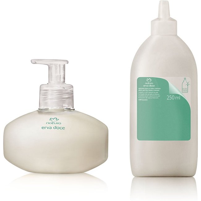 Kit Erva Doce Sabonete Cremoso com Refil