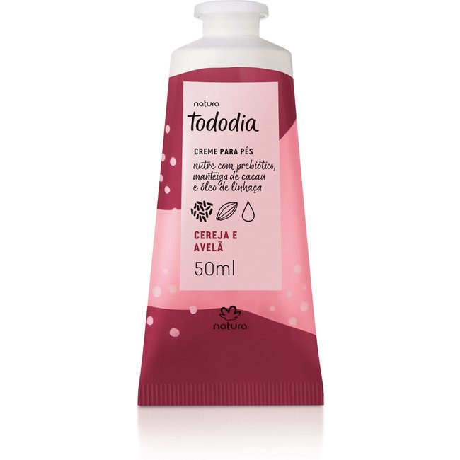 Creme Nutritivo para os Pés Tododia Cereja e Avelã 50 ml
