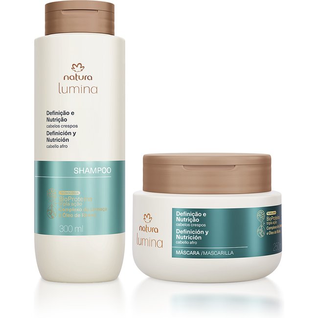 Kit Lumina Definição e Nutrição para Crespos Shampoo e Máscara