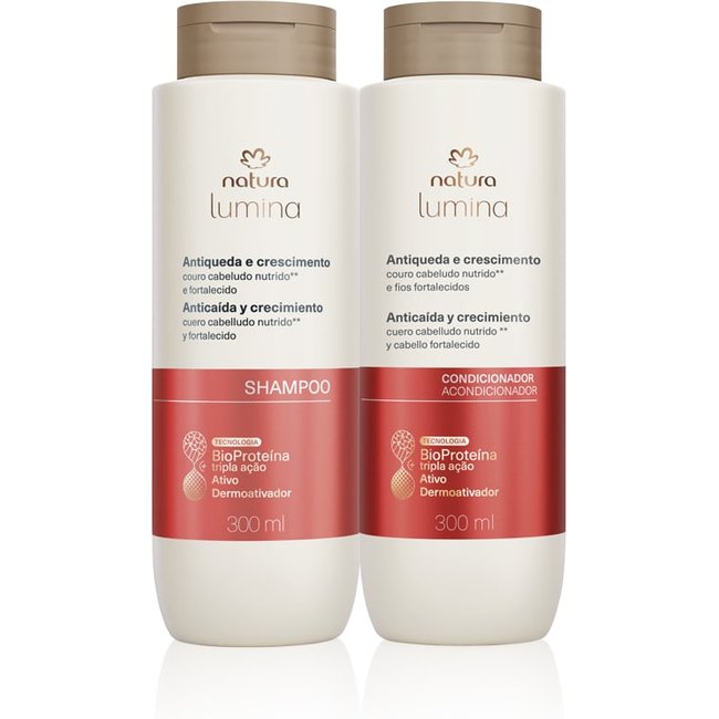 Kit Antiqueda e Crescimento Lumina com Shampoo e Condicionador