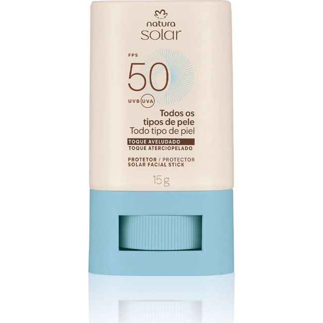 Protetor Solar Facial Stick FPS 50 Natura Solar 15 g