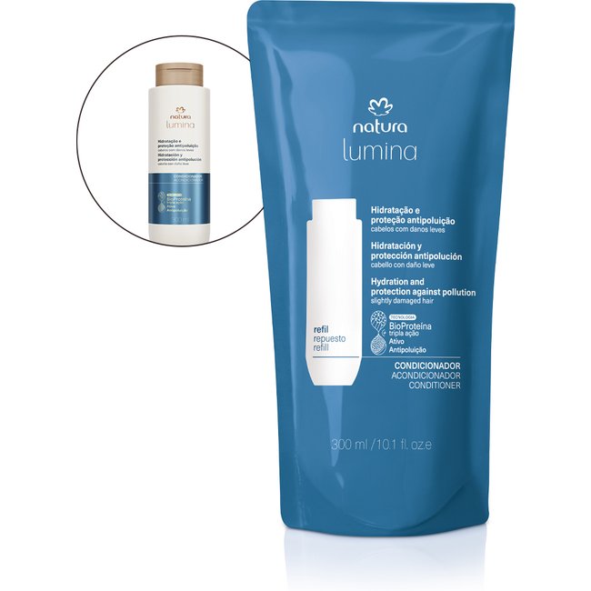 Refil Condicionador Protetor Hidratação e Proteção Antipoluição Lumina
