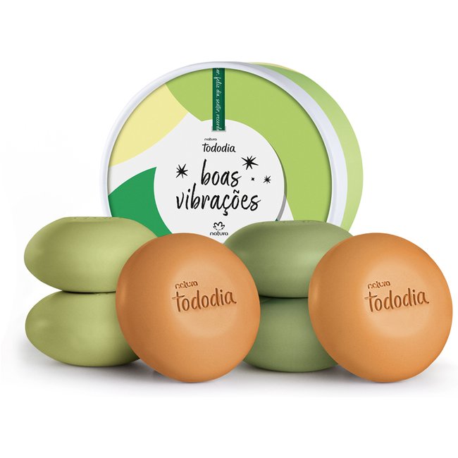 Presente Natura Tododia Sabonetes Miniaturas Boas Vibrações 1 caixas de 6 un