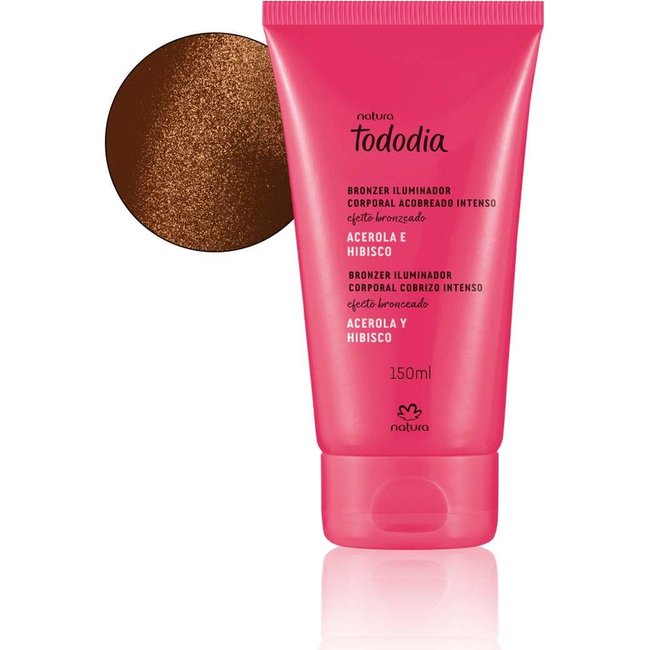 Bronzer Iluminador Corporal Acobreado Intenso Tododia Acerola e Hibisco 150 ml