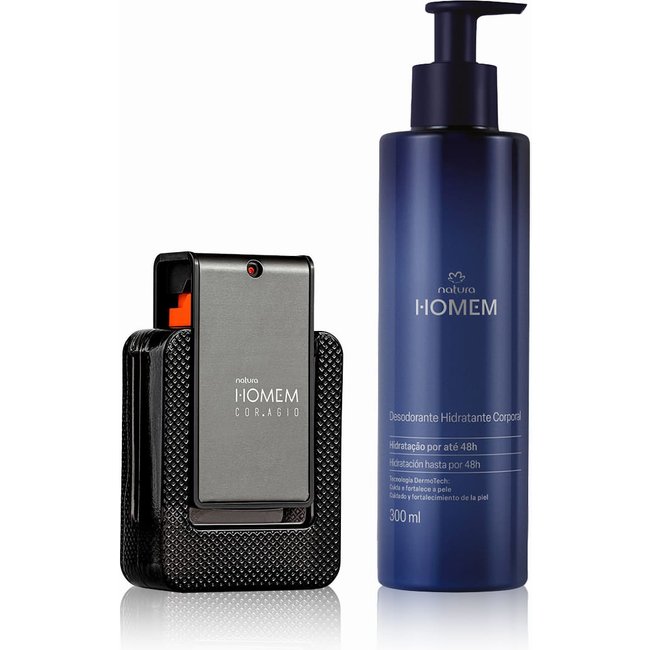 Kit Natura Homem Corag.io com Hidratante (2 produtos)