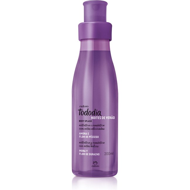 Body Splash Desodorante Colônia Tododia Amora e Flor de Pêssego 200 ml
