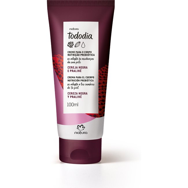 Creme Desodorante Nutritivo para o Corpo Tododia Cereja Negra e Praliné 100 ml