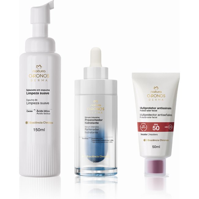 Kit Rotina Hidratação Chronos Derma (3 produtos)