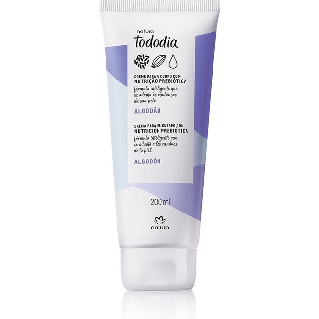 Creme Desodorante Nutritivo Corporal Tododia Algodão 200 ml