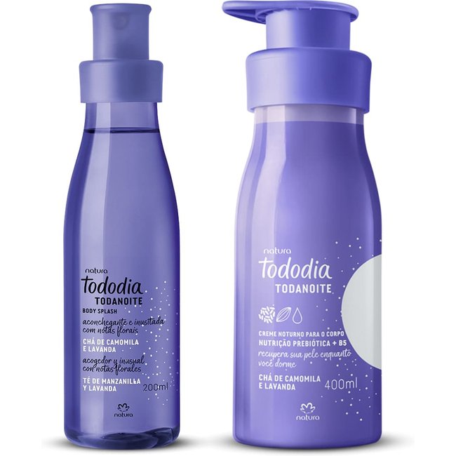 Kit Tododia Todanoite com Hidratante e Body Splash (2 produtos)