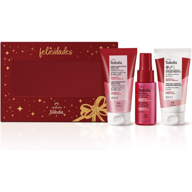 Presente Natura Tododia Framboesa e Pimenta Vermelha (3 produtos)
