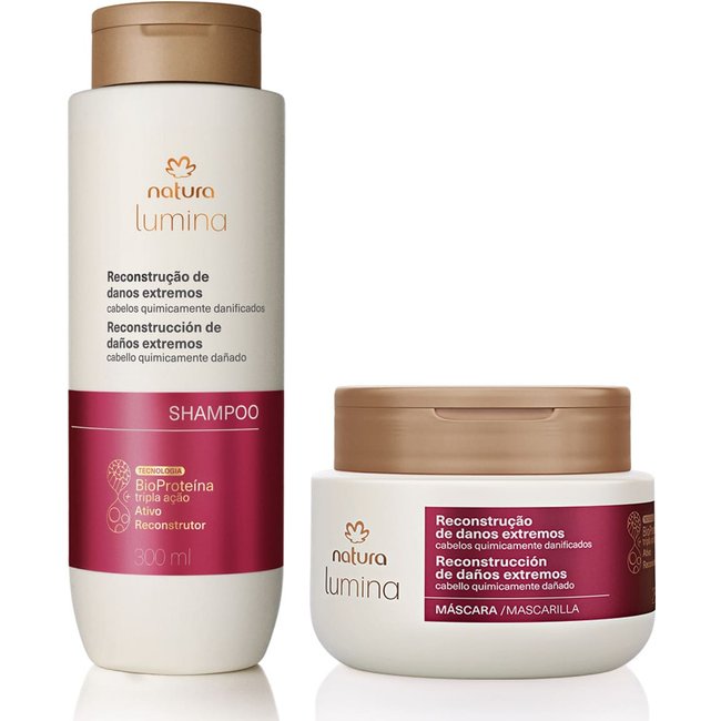 Kit Shampoo e Máscara Reconstrução de Danos Extremos