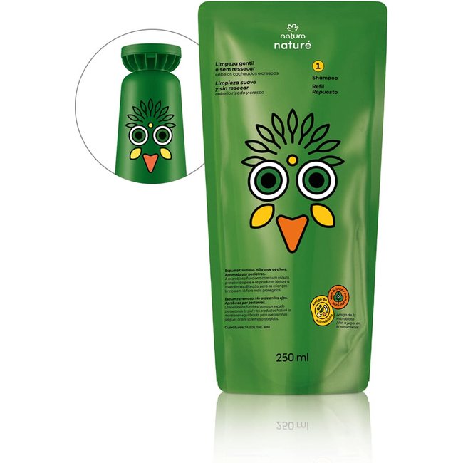 Refil Shampoo Cabelos Cacheados e Crespos Naturé 250 ml