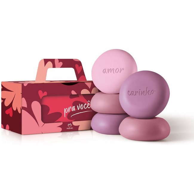 Presente Natura Tododia Sabonetes Sortidos Amor e Carinho 5 un de 90 g