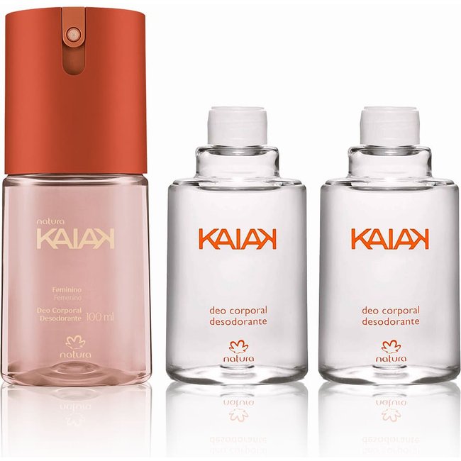 Kit Desodorante Spray Corporal Kaiak Feminino (2 produtos)