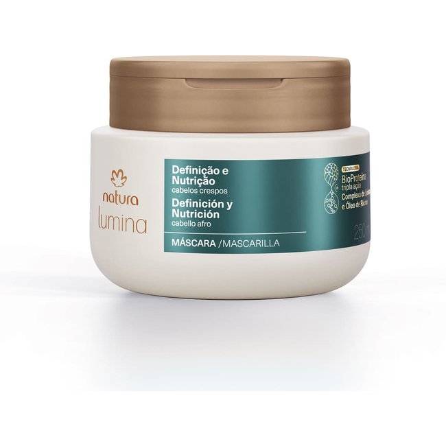 Máscara Reconstrutora para Cabelos Crespos Lumina 250 ml